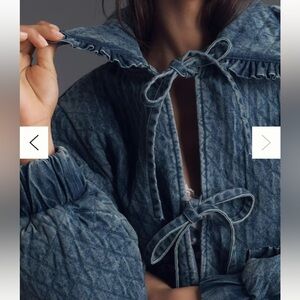 Women's Quilted Denim vest